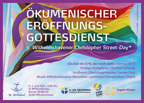 Plakat zum Gottesdienst